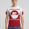 Men's Retro Greenland Not For Sale Print Raglan Sleeve T-shirt