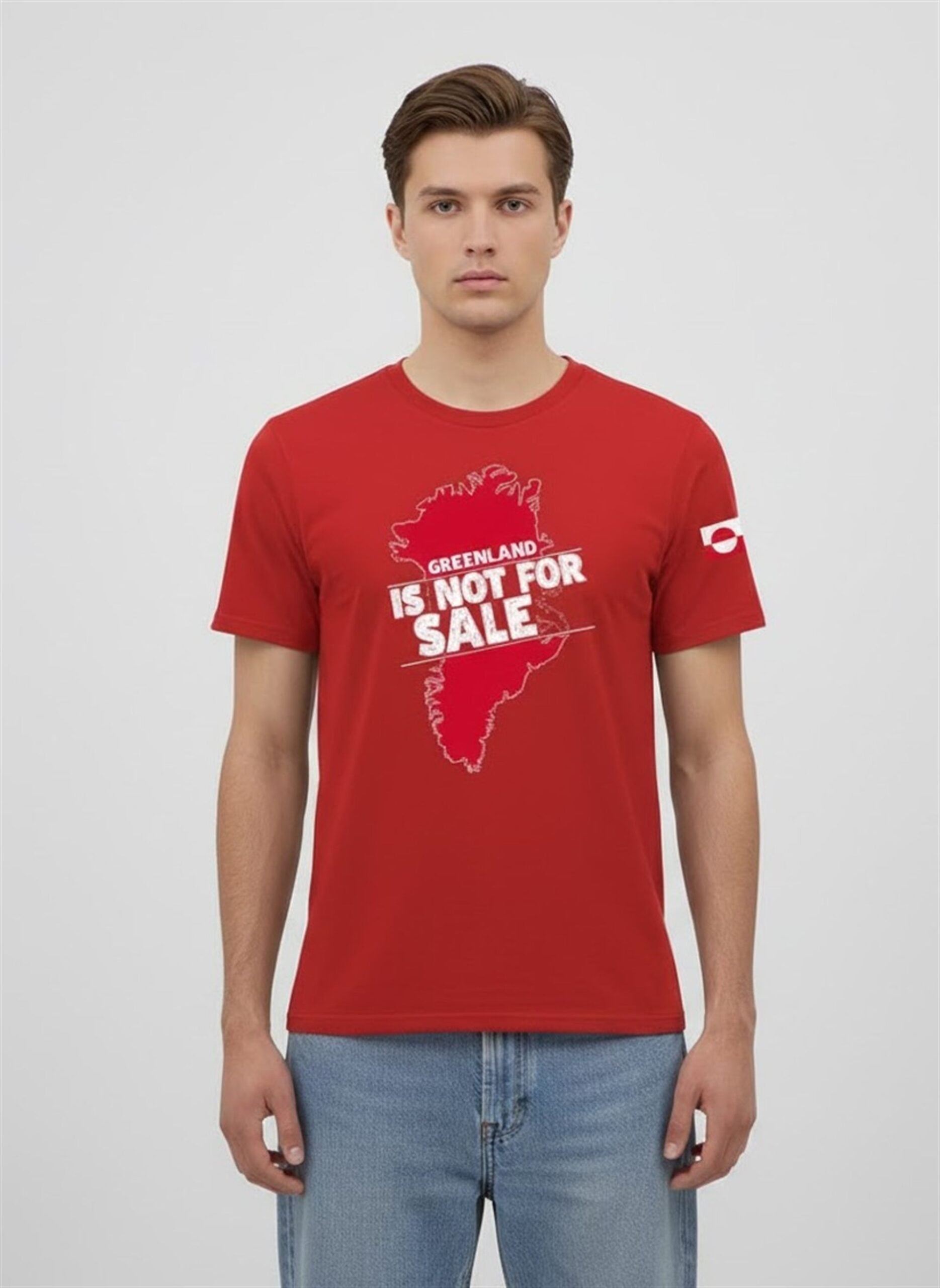 Men's Retro Greenland Not For Sale Printed Casual T-shirt Men's Retro Greenland Not For Sale Printed Casual T-shirt