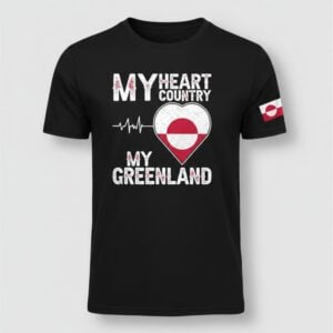 My Heart Country Heartbeat My Greenland Shirt 1