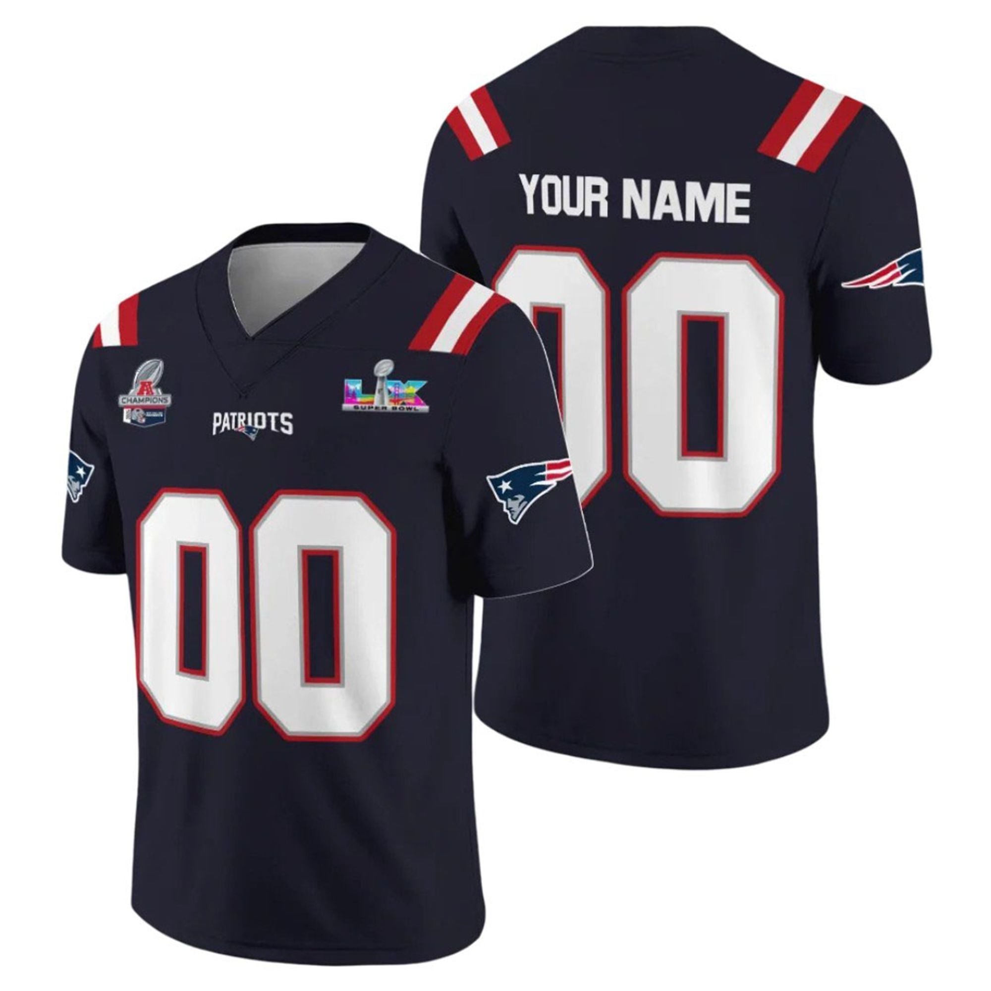 NE Patriots 2026 SB LX Champions Jersey 1 NE Patriots 2026 SB LX Champions Jersey 1