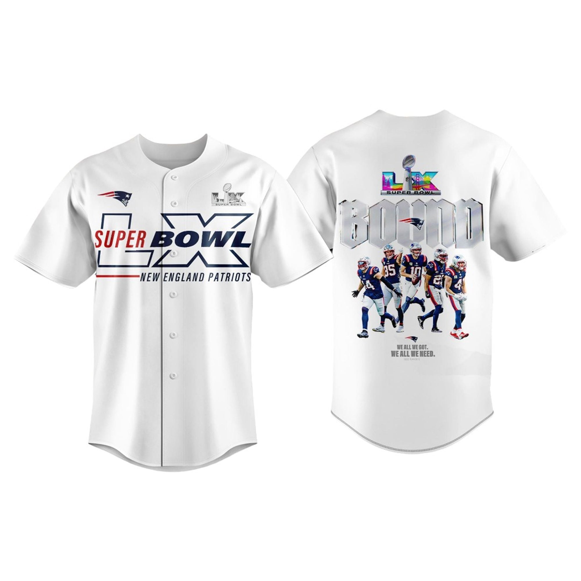 NE Patriots Champions Road To SB LX 2026 Jersey 2 NE Patriots Champions Road To SB LX 2026 Jersey 2