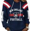 New England Football EST 1960 Waffle Hoodie 7 New England Football EST 1960 Waffle Hoodie 1