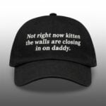Not Right Now Kitten The Walls Are Closing In On Daddy Hat