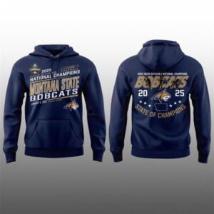 5 Montana State Football 2025 National Champions Fan Celebrate Hoodie