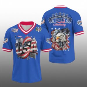 USA God Bless America 250th Anniversary 1776 2026 Jersey 1