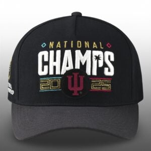 2025 2026 Hoosiers College Football Playoff National Champions Locker Room Hat 1