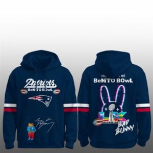 Patriots x Bad Bunny Benito Bowl 2026 Hoodie 1