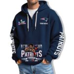 Patriots 2026 Bowl LX Waffle Quarter Zip Hoodie