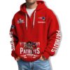 Patriots 2026 Bowl LX Waffle Quarter Zip Hoodie 4