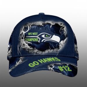 30 Seahawks NFC West Champions Go Hawks 12 Cap