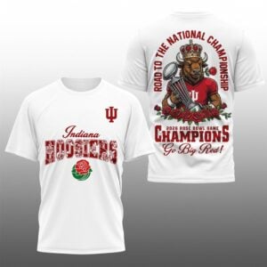 13 Hoosiers 2026 Rose Bowl Game Champions Hoosier The Bison Shirt