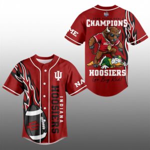 2026 Indiana Hoosiers Peach Bowl Champions Jersey 0