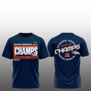 0 Broncos Division Round 2025 2026 Champs Shirt