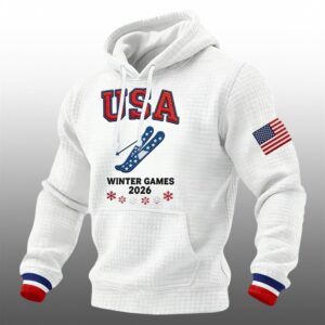 USA Winter Games 2026 Waffle Hoodie 1