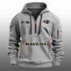 Ravens EST 1996 Quarter Zip Hoodie 3