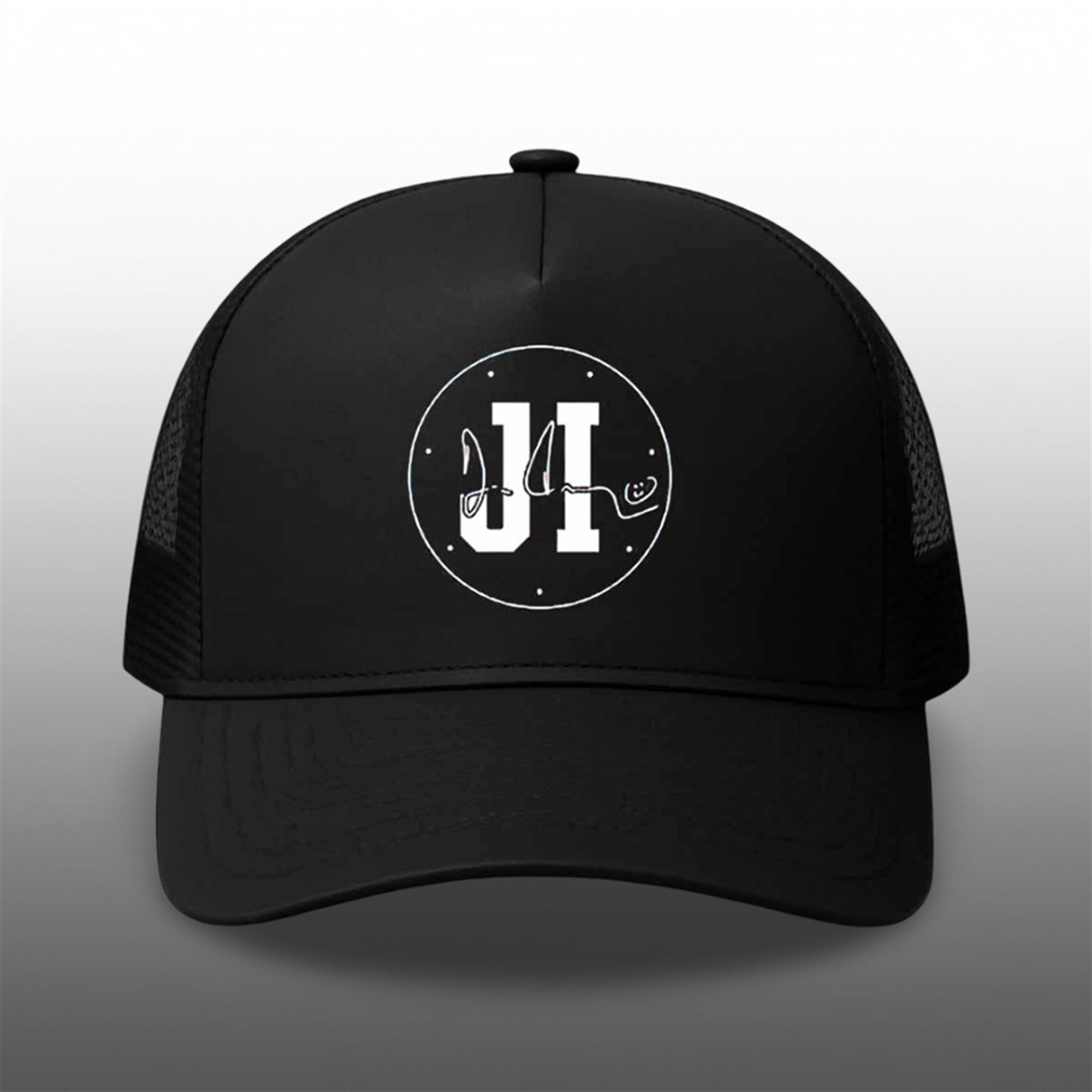 Riley Leonard Jim Irsay Colts Hat 1 Riley Leonard Jim Irsay Colts Hat 1