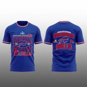 3 Bills American Football Conference Division 2026 Champions Shirt