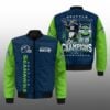 Seahawks 2025 NFC West Division Champions Bomber Jacket 11 Seahawks 2025 NFC West Division Champions Bomber Jacket 1