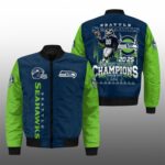 Seahawks 2025 NFC West Division Champions Bomber Jacket