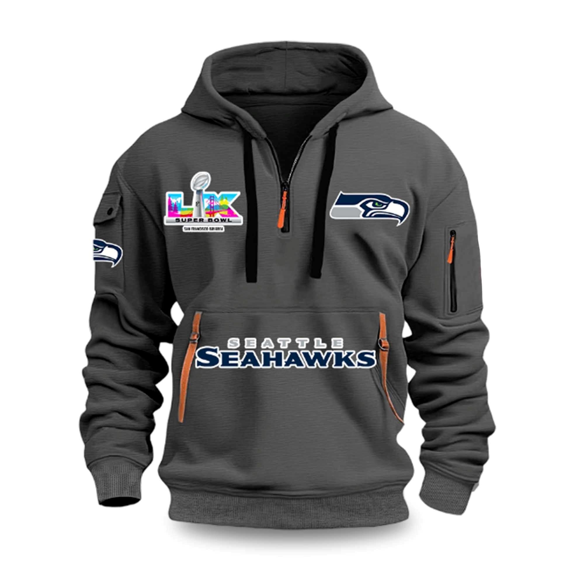 Seahawks 2026 Bowl LX San Francisco Bay Area Quarter Zip 2 Seahawks 2026 Bowl LX San Francisco Bay Area Quarter Zip 2