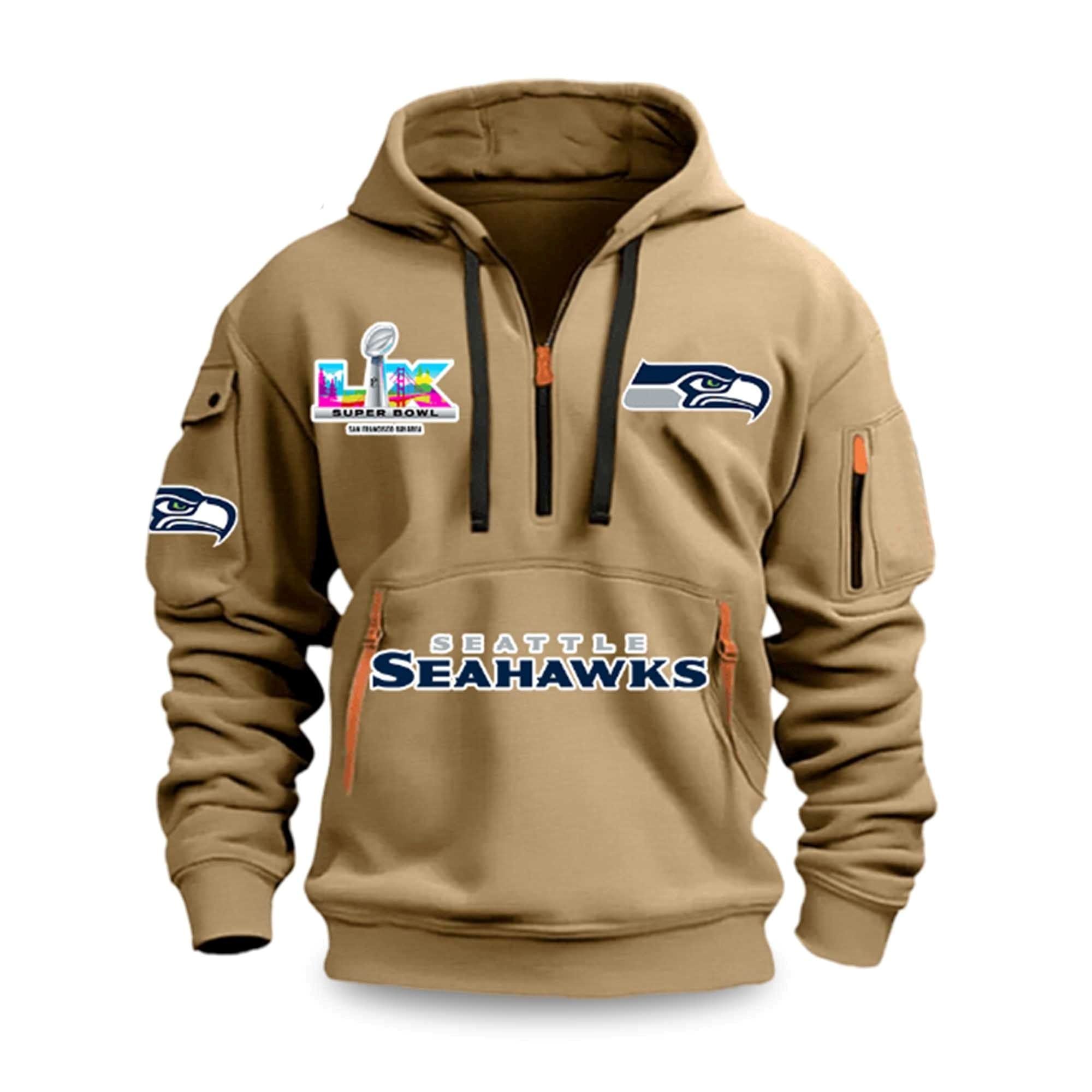 Seahawks 2026 Bowl LX San Francisco Bay Area Quarter Zip 4 Seahawks 2026 Bowl LX San Francisco Bay Area Quarter Zip 4