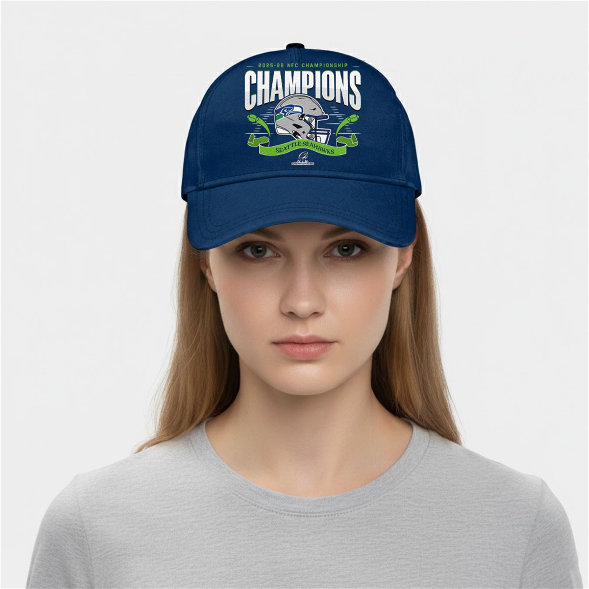 Seahawks 2026 NFC Championship Champions Hat 2 Seahawks 2026 NFC Championship Champions Hat 2