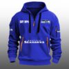 Seahawks EST 1974 Quarter Zip Hoodie 9 Seahawks EST 1974 Quarter Zip Hoodie