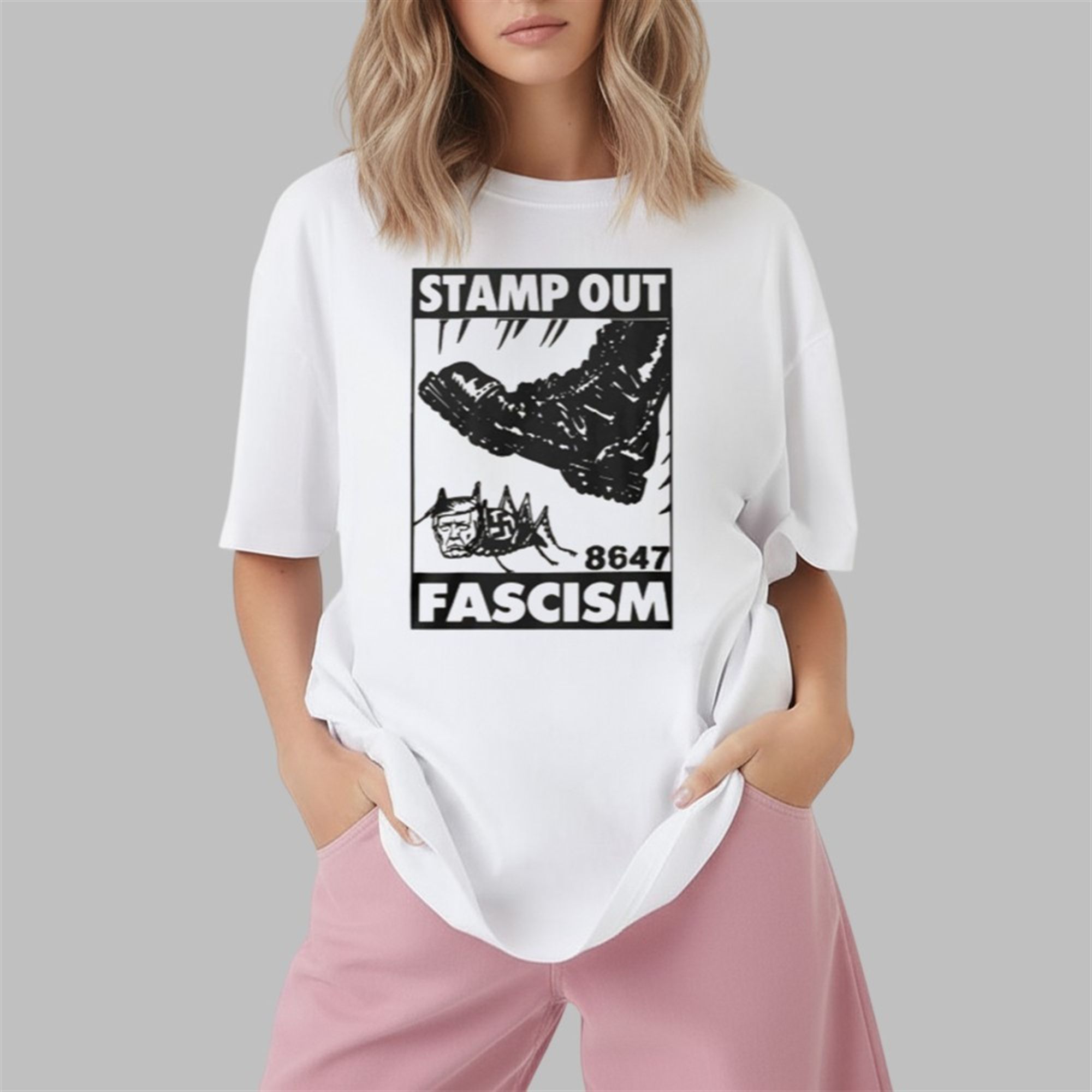 Stamp Out Fascism Anti Trump Shirt 3 Stamp Out Fascism Anti Trump Shirt 1 2