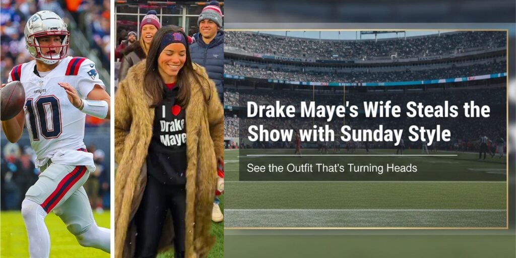 Steal Ann Michael Maye's Game Day Style I ❤️ Drake Maye Hoodie That Stole the Show