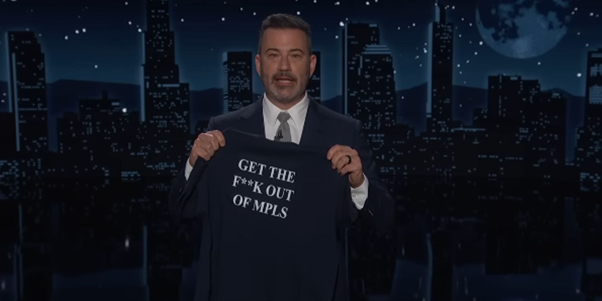 Talk show host Jimmy Kimmel takes aim at Trump following fatal shooting of woman by ICE agents. Credit YouTube