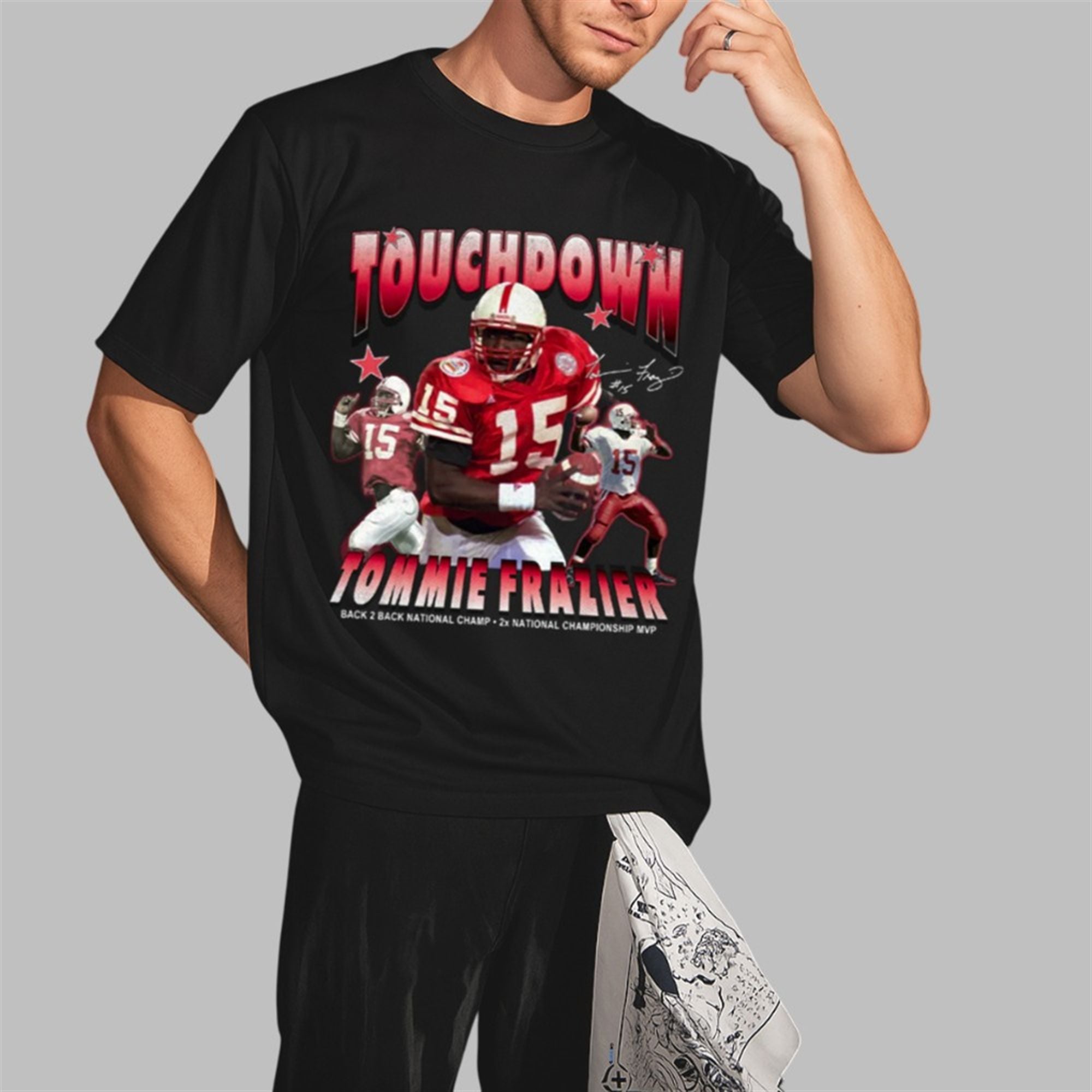 Trae Taylor Touch Sown Tommie Frazier Shirt 3 Trae Taylor Touch Sown Tommie Frazier Shirt 2 3