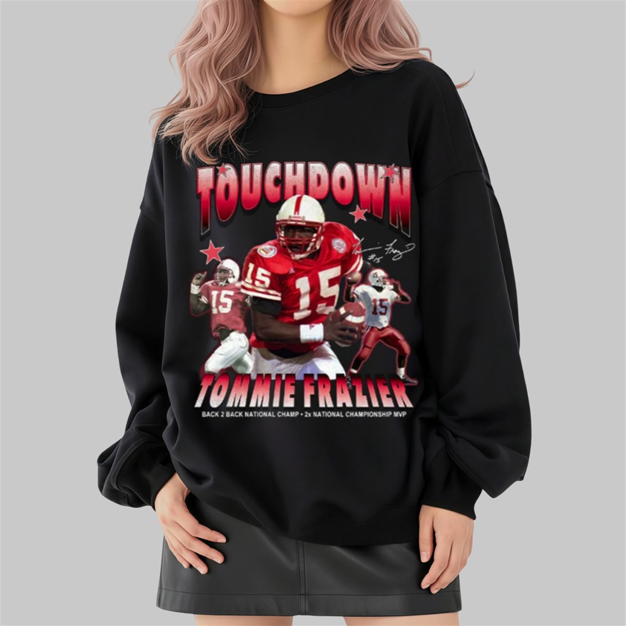Trae Taylor Touch Sown Tommie Frazier Shirt 4 Trae Taylor Touch Sown Tommie Frazier Shirt 2 4