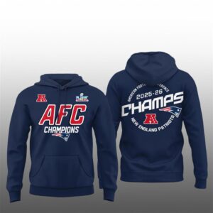 1 2026 NE Patriots AFC Champions Hoodie