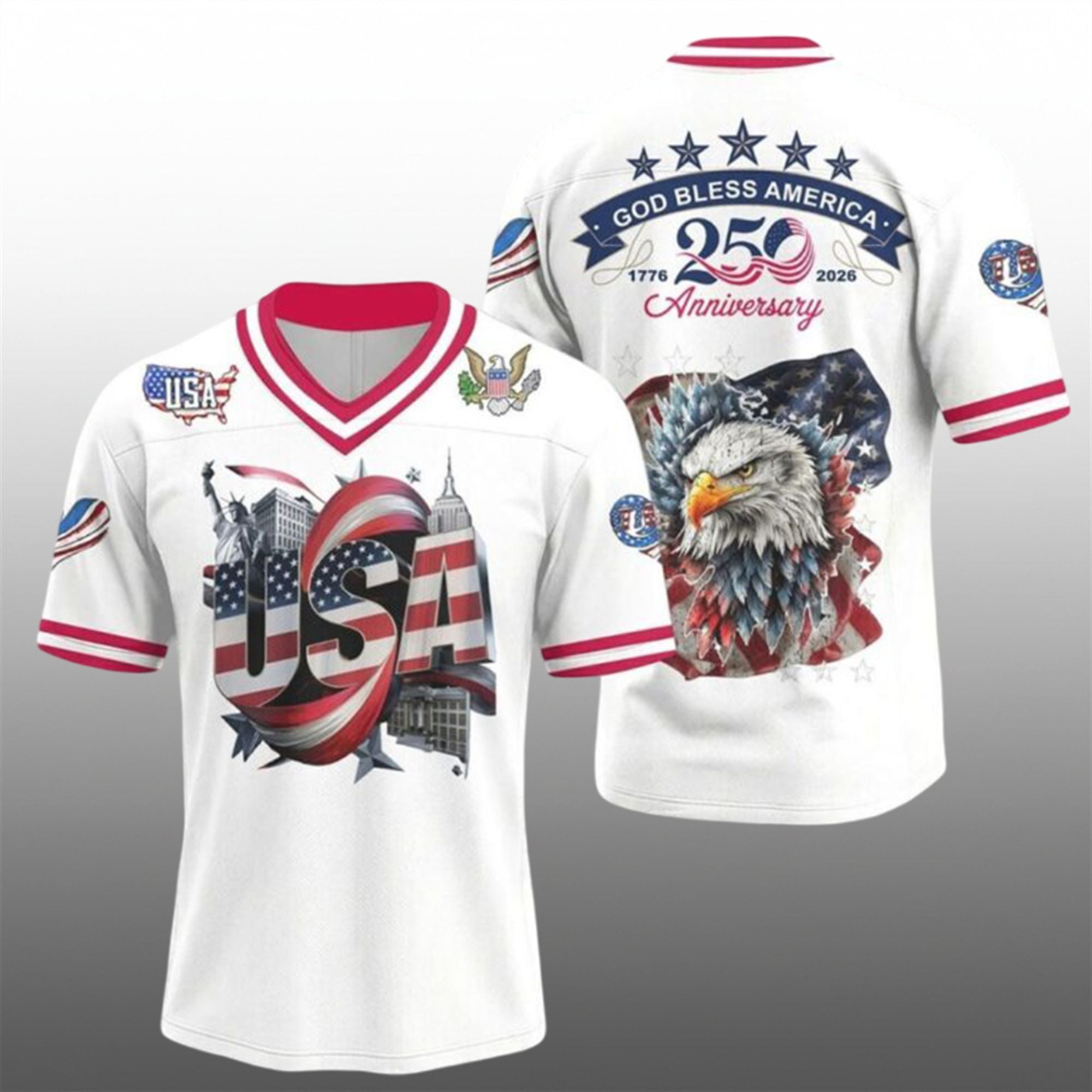 USA God Bless America 250th Anniversary 1776 2026 Jersey 2 USA God Bless America 250th Anniversary 1776 2026 Jersey 2