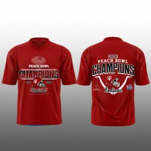 Hoosiers Peach Bowl Champion 2026 Football Jersey 1
