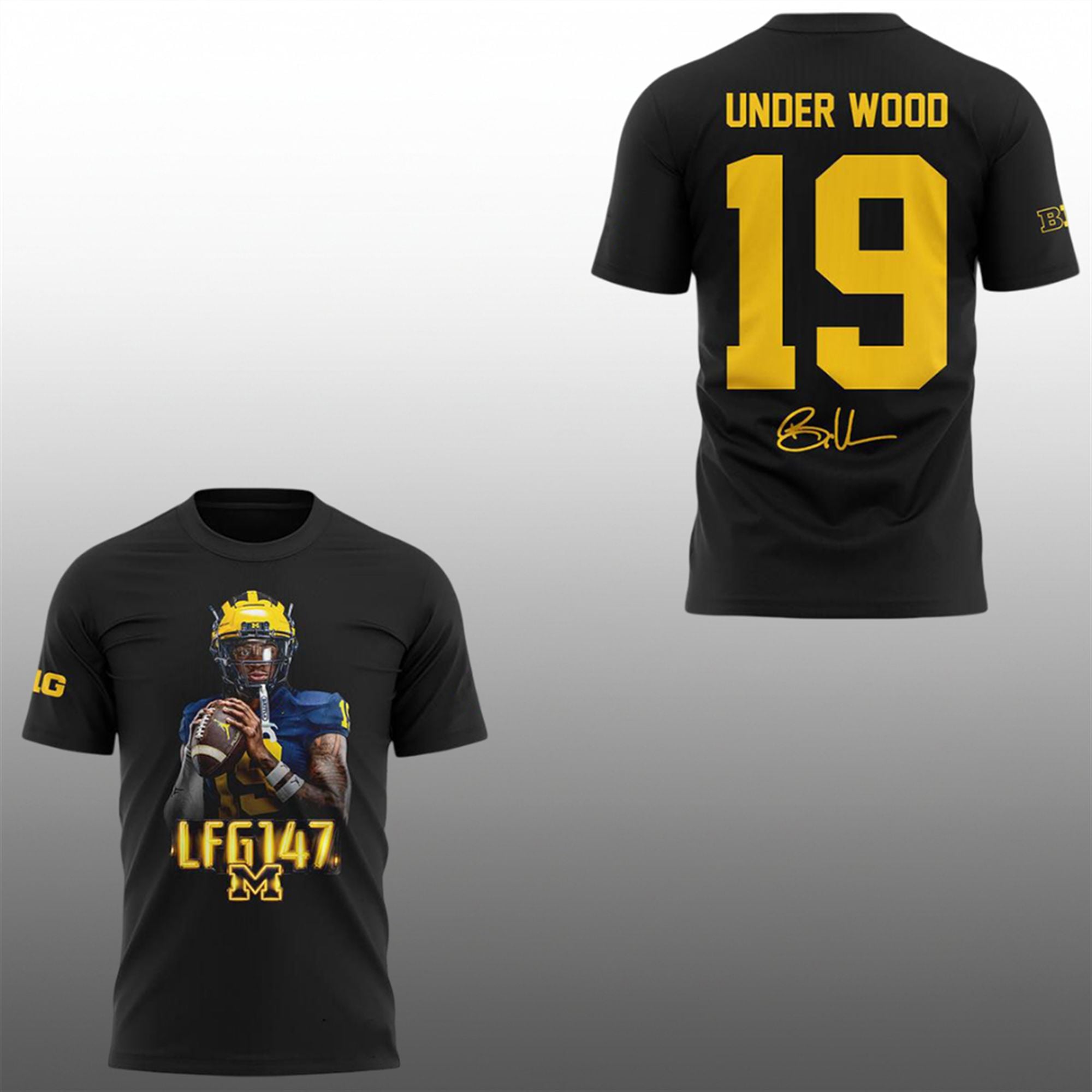Wolverines Bryce Underwood LFG147 Shirt 1 Wolverines Bryce Underwood LFG147 Shirt 1