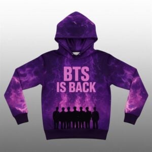 Womens 2026 BTS Is Back Printed Hoodie 1