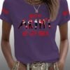 Womens ARMY We Are Back Print T Shirt 4