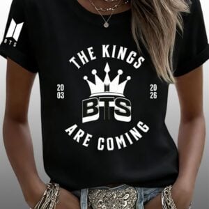 Women's Bts The Kings Are Coming 2026 Print T-Shirt