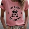 Womens Bts The Kings Are Coming 2026 Print T Shirt 3