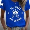 Womens Bts The Kings Are Coming 2026 Print T Shirt 4
