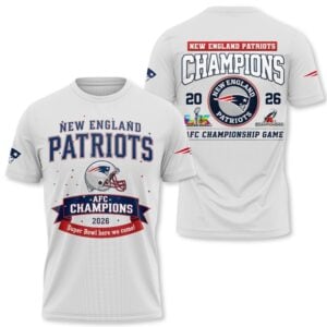5 Patriots AFC Champions 2026 SB Here We Come Shirt