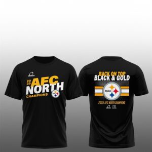 Steelers 2025 AFC North Champions Back On Top Shirt 1