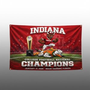 2026 Indiana College Football National Champions Flag 1