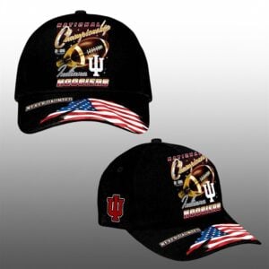 Hoosiers 2026 National Championship Never Daunted Cap 0