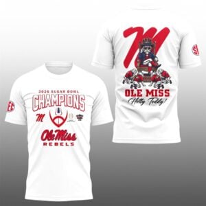 12 Ole Miss Rebels Hotty Toddy Sugar Bowl Champions 2026 Shirt