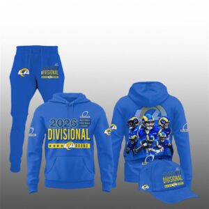 LA Rams 2026 Divisional Round Hoodie Joggers Hat