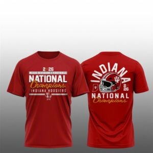 5 Indiana Hoosiers College Football Playoff 2026 National Champions Shirt