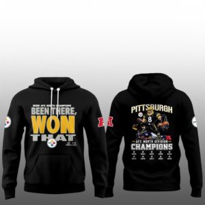 Steelers 2025 AFC North Champions Back To Back Hoodie