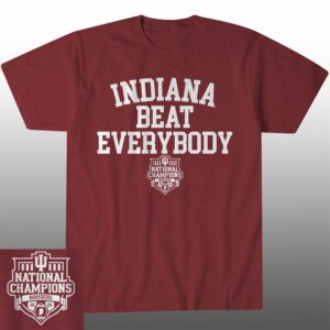 Indiana Hoosiers We Beat Everybody Shirt 1